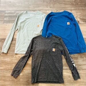 Carhartt Long Sleeve Shirts Trio Boys Youth M